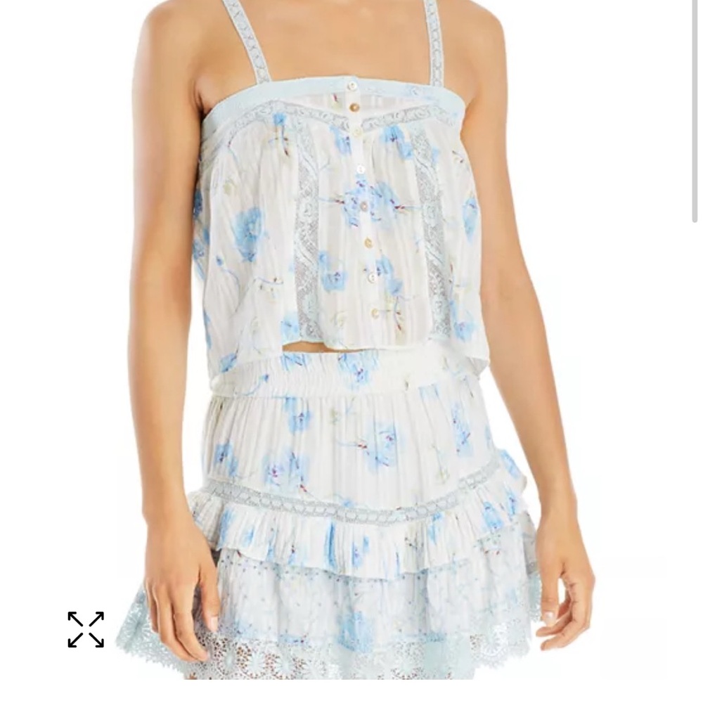 LoveShackFancy Tanisha Floral Print Mini Skirt &
Maitri Floral Print Top